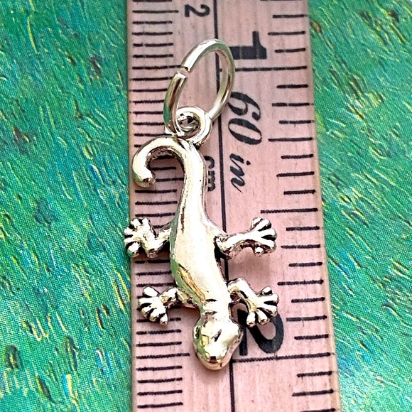 5/$10❤️❤️❤️NEW Tibetan Silver Gecko Charm - Picture 3 of 3